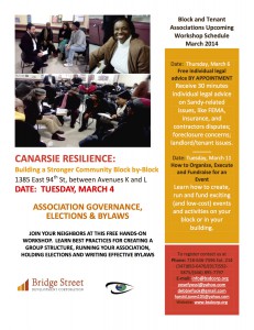 CANARSIE RESILIENCE:  Building a Stronger Community Block by-Block @ Hastings | Nebraska | United States