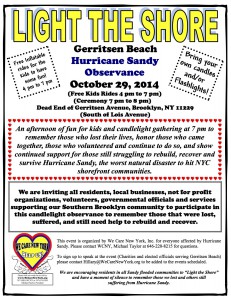 GERRITSEN BEACH Light the Shore - Hurricane Sandy Observance