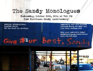 Sandymonologues2014