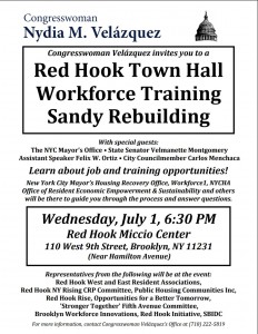 RED HOOK Workforce 1 Sandy Rebuilding Town Hall @ Miccio Center | New York | United States