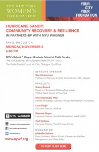 HURRICANE SANDY: COMMUNITY RECOVERY & RESILIENCE @ The Puck Building, 2nd floor, Rudin Family forum for civic dialogue | New York | New York | United States