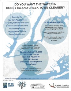 Coney Island Creek Community Workshop @ Coney Island Acquarium | New York | United States